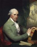 Benjamin West As painted by Gilbert Stuart, oil painting on canvas